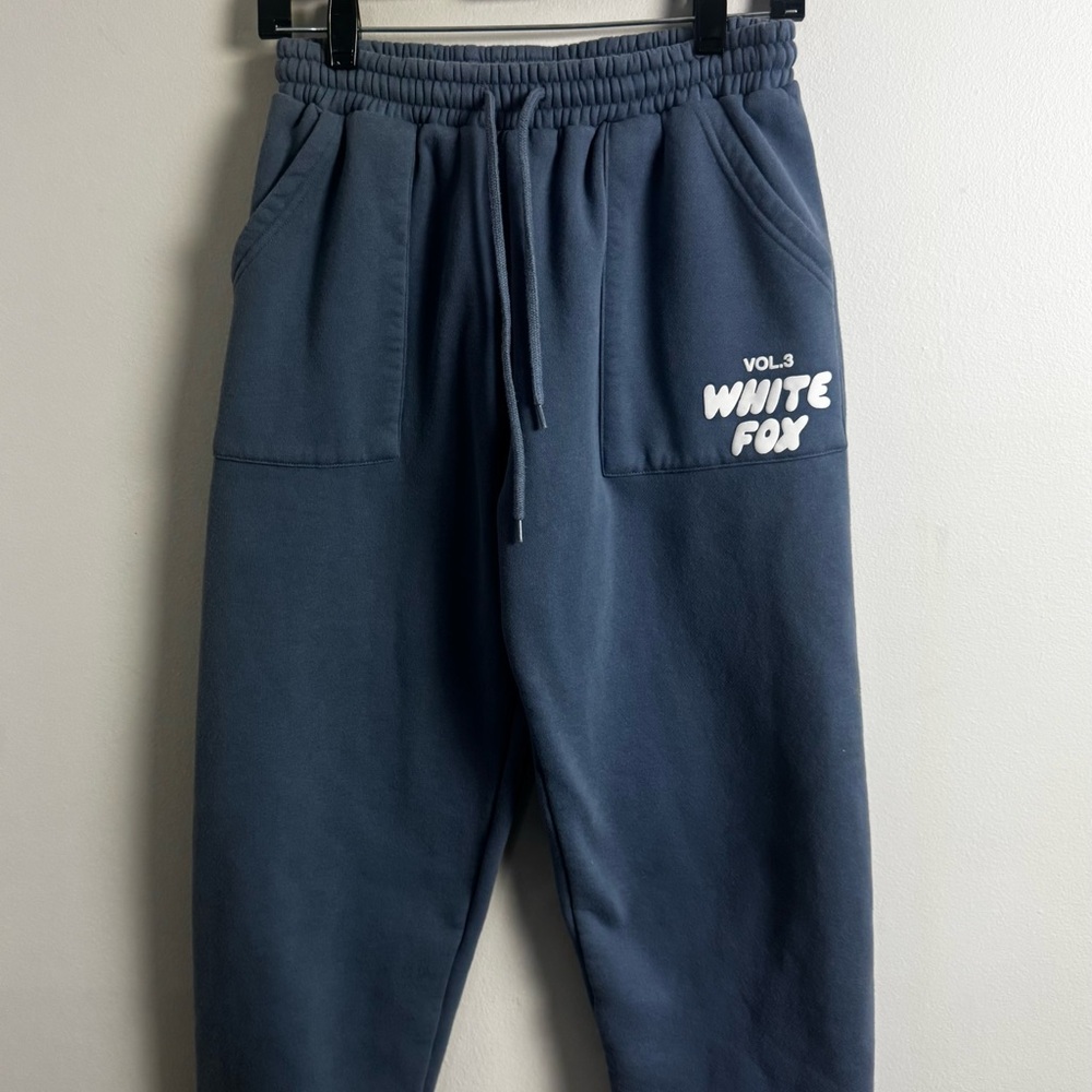 White Fox Blue Joggers Steel Blue Size S